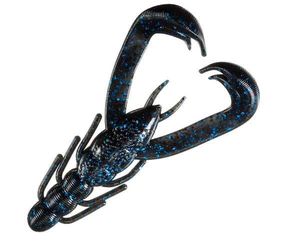 V&m Wild Craw 4"" 7bg Blk Blu Glitr