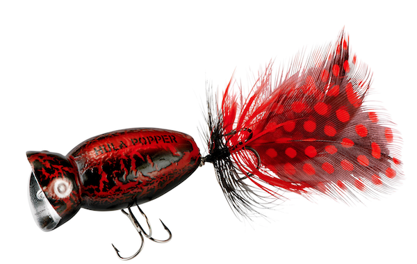 Arbogast Hula 2.0  2 In. Popper Lure Blk Death